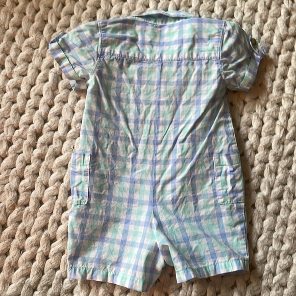 Janie and Jack Button Collared Romper - Picture 3 of 3